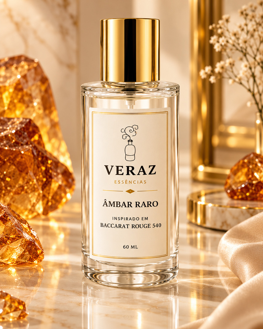 Frasco do perfume Âmbar Raro