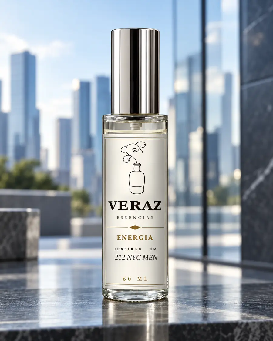 Frasco do perfume Energia