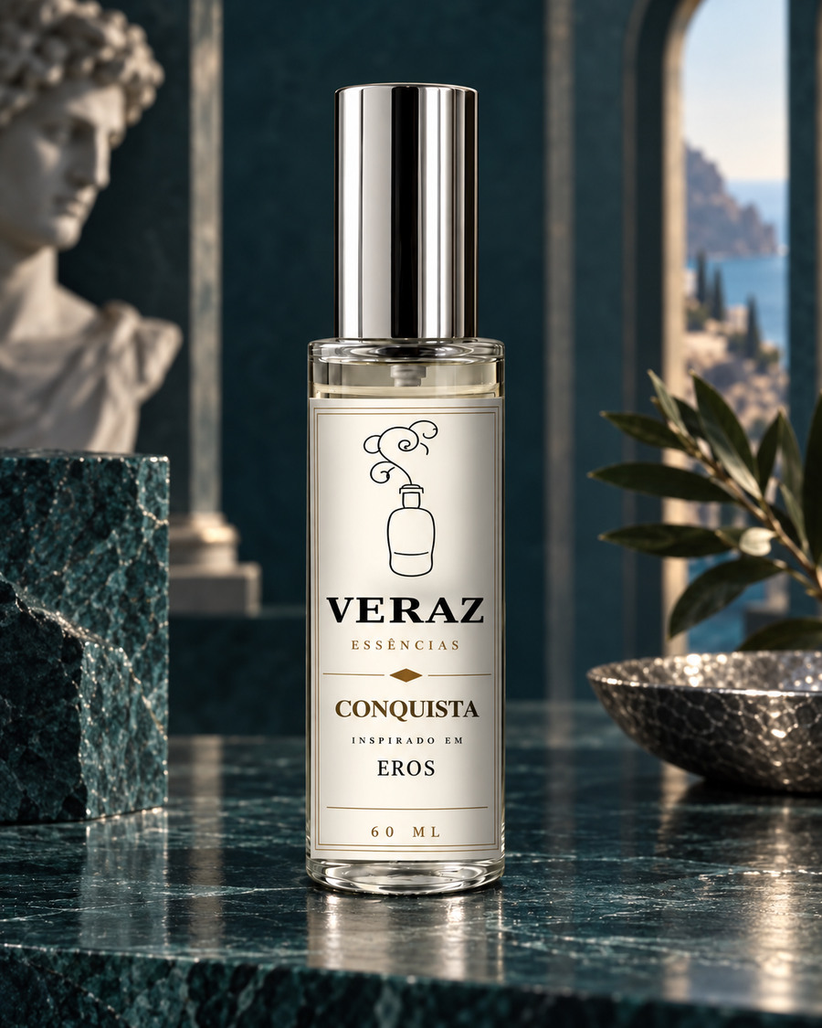 Frasco do perfume Conquista